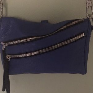 Italian leather cobalt blue Oryany bag